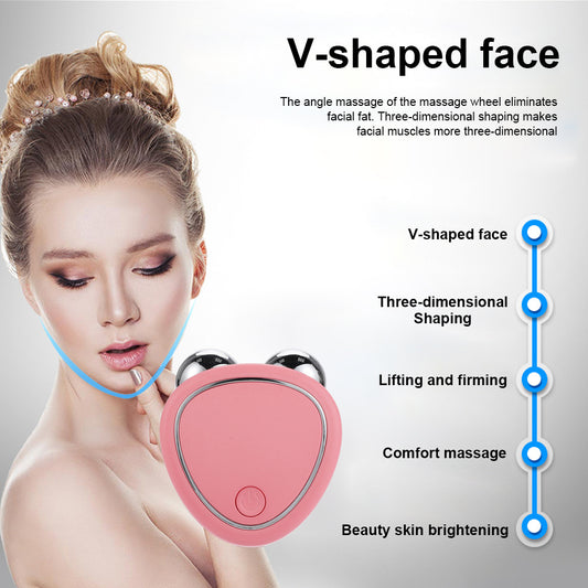 Micro Current Face Massager | Ionic Beauty Roller & Skin Lifting Device