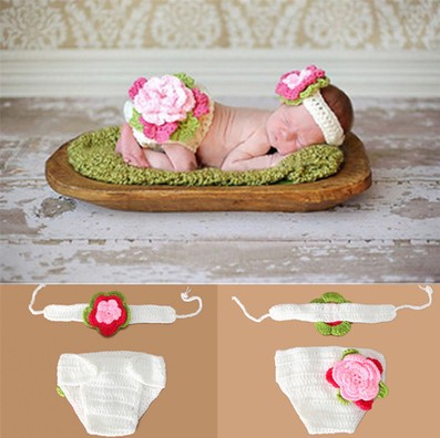 Newborn Photography Outfit Set - Baby Milestone Photo Prop