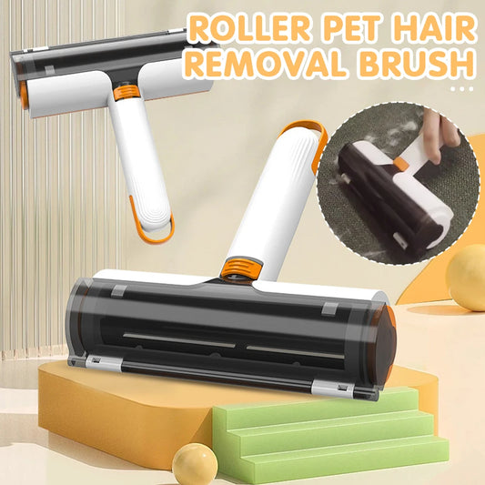 Pet Hair Remover Roller - Reusable Lint Brush for Furniture, Clothes & Car Seats