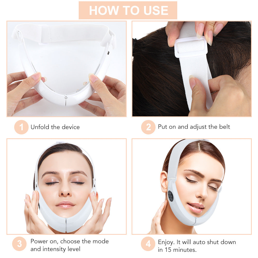 Smart V-Face Lifting Device with Microcurrent & LED Light Therapy