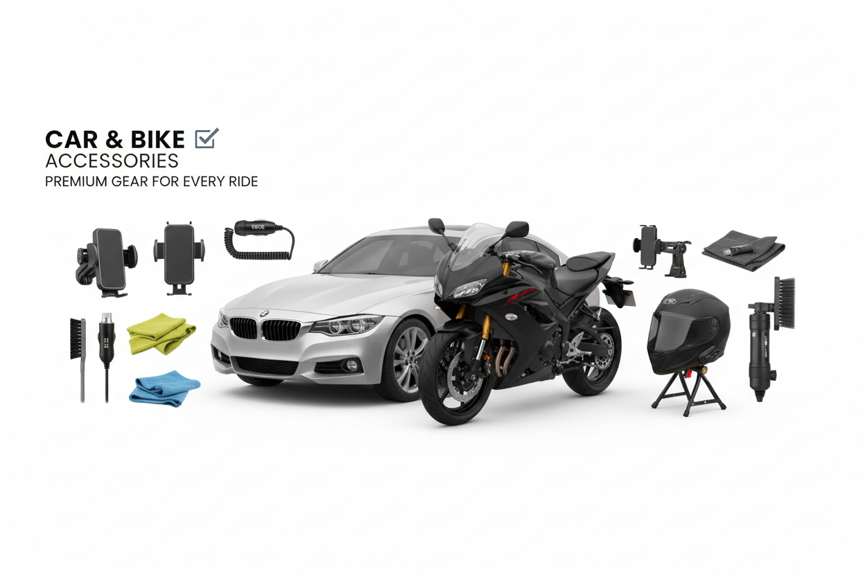 Car and Bike Accessories Banner